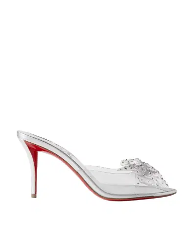 Christian Louboutin Aqua Strass 80 Crystal-embellished Pvc Sandals | Thumbnail 1