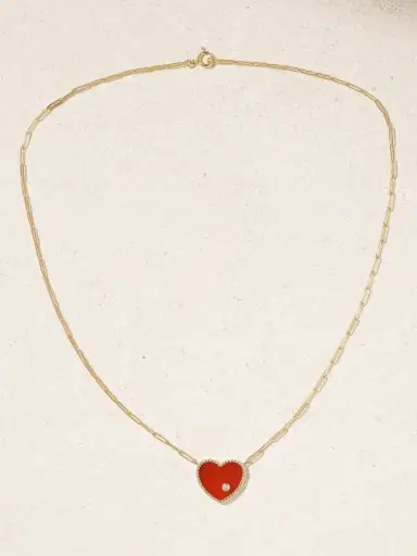 Yvonne Léon 9- And 18-karat Gold, Agate And Diamond Necklace | Thumbnail 4 Yvonne Léon 9- And 18-karat Gold, Agate And Diamond Necklace | Thumbnail 4