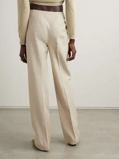 Loro Piana Silk-dupioni Straight-leg Pants | Thumbnail 4