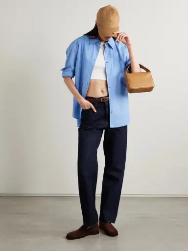 LESET Kelly Cropped Ribbed Stretch-cotton Jersey T-shirt | Thumbnail 2