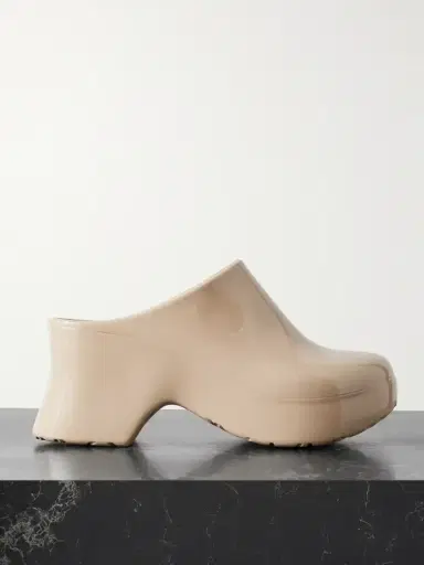 Loewe + Paula's Ibiza Glossed-rubber Mules | Thumbnail 1 Loewe + Paula's Ibiza Glossed-rubber Mules | Thumbnail 1
