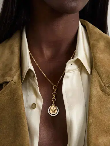 Foundrae Ever Growing Vivacity Enamel, 18-karat Yellow And White Gold Necklace | Thumbnail 2 Foundrae Ever Growing Vivacity Enamel, 18-karat Yellow And White Gold Necklace | Thumbnail 2