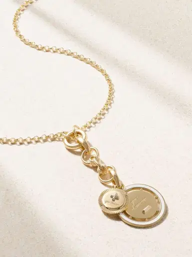 Foundrae Ever Growing Vivacity Enamel, 18-karat Yellow And White Gold Necklace | Thumbnail 4 Foundrae Ever Growing Vivacity Enamel, 18-karat Yellow And White Gold Necklace | Thumbnail 4
