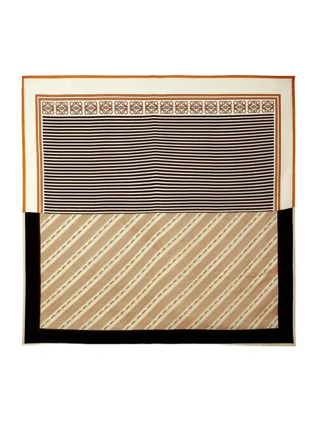 + Paula's Ibiza Striped Silk Scarf