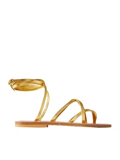 K Jacques St Tropez Zenobie Metallic Leather Sandals | Thumbnail 1