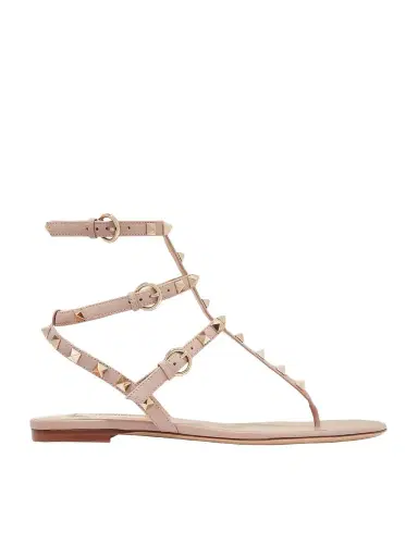 Valentino Garavani Rockstud Leather Sandals | Thumbnail 1 Valentino Garavani Rockstud Leather Sandals | Thumbnail 1