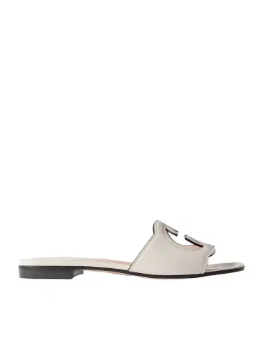 Gucci Cutout Leather Slides | Thumbnail 1 Gucci Cutout Leather Slides | Thumbnail 1
