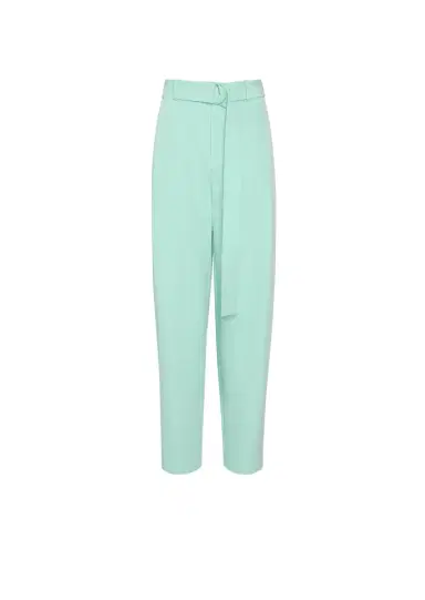 LAPOINTE Matte Crepe Belted Trouser | Thumbnail 3
