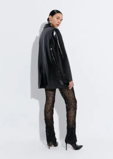 LAPOINTE Mesh Sequin Flare Pant | Thumbnail 2