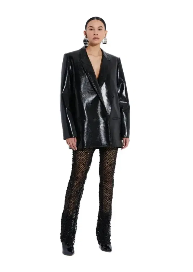 LAPOINTE Mesh Sequin Flare Pant
