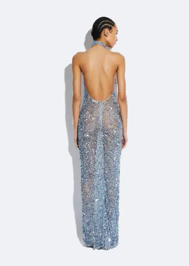 Lapointe Mesh Sequin Gown | Thumbnail 2 Lapointe Mesh Sequin Gown | Thumbnail 2