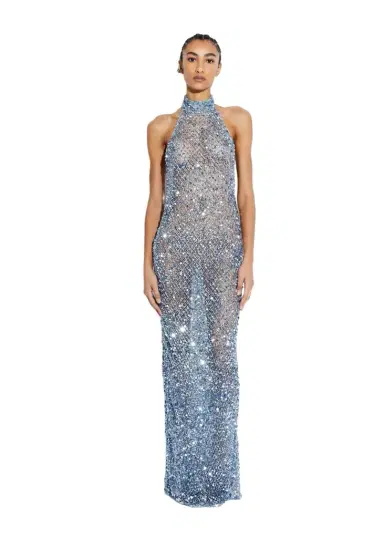Lapointe Mesh Sequin Gown | Thumbnail 1 Lapointe Mesh Sequin Gown | Thumbnail 1