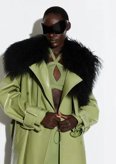 Lapointe Mongolian Shearling Collar | Thumbnail 2 Lapointe Mongolian Shearling Collar | Thumbnail 2