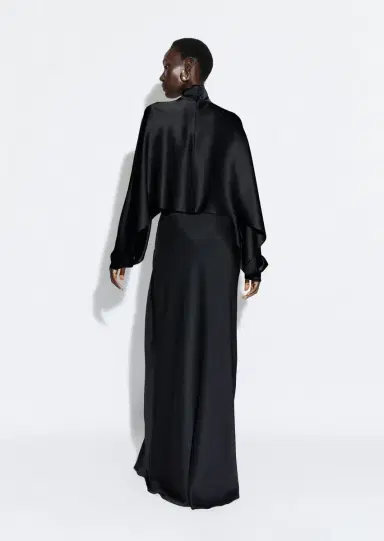 Lapointe Satin Asymmetric Skirt | Thumbnail 2