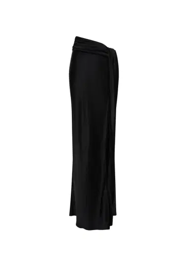Lapointe Satin Asymmetric Skirt | Thumbnail 3
