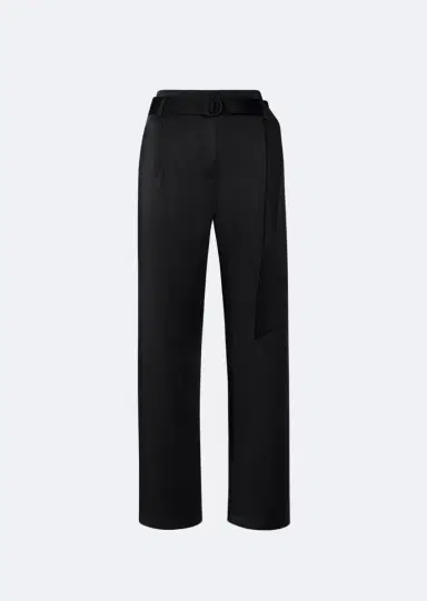 Lapointe Satin Belted Cropped Pant | Thumbnail 3