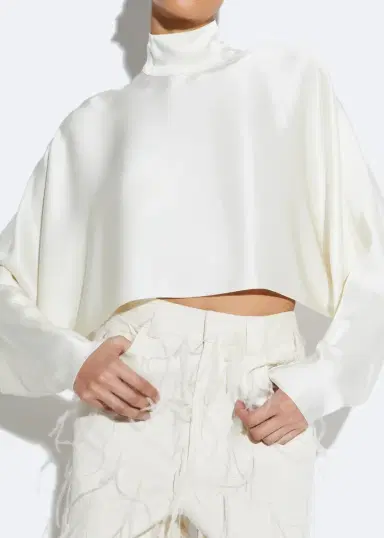 Lapointe Satin Caftan Top | Thumbnail 3