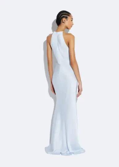 Lapointe Satin Halter Gown | Thumbnail 2