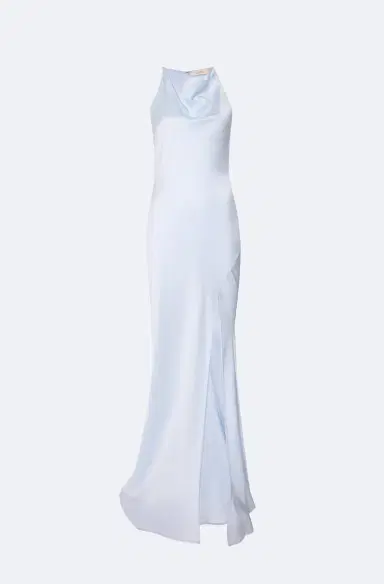 Lapointe Satin Halter Gown | Thumbnail 3