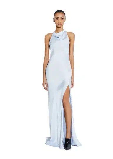 Lapointe Satin Halter Gown | Thumbnail 1