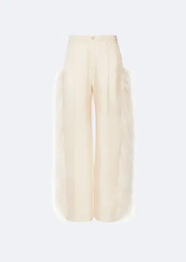 LAPOINTE Silky Twill Pleated Pant With Feathers | Thumbnail 4 LAPOINTE Silky Twill Pleated Pant With Feathers | Thumbnail 4