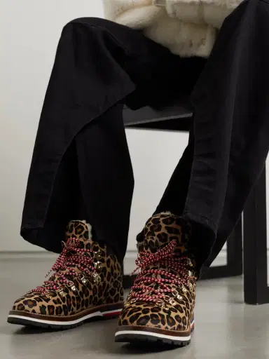 Moncler Blanche Shearling-lined Calf Hair Ankle Boots | Thumbnail 2 Moncler Blanche Shearling-lined Calf Hair Ankle Boots | Thumbnail 2