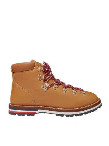 Moncler Blanche Shearling-lined Leather Ankle Boots | Thumbnail 1