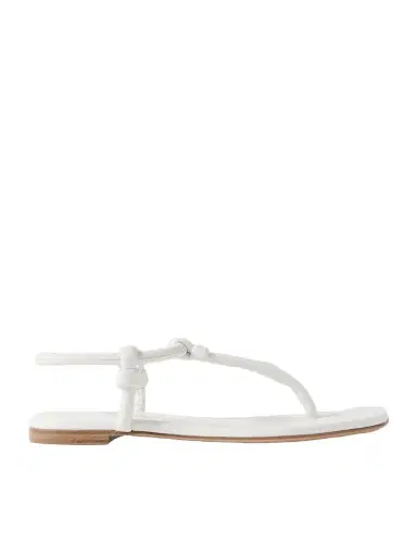 Gianvito Rossi Juno Thong Knotted Leather Sandals | Thumbnail 1