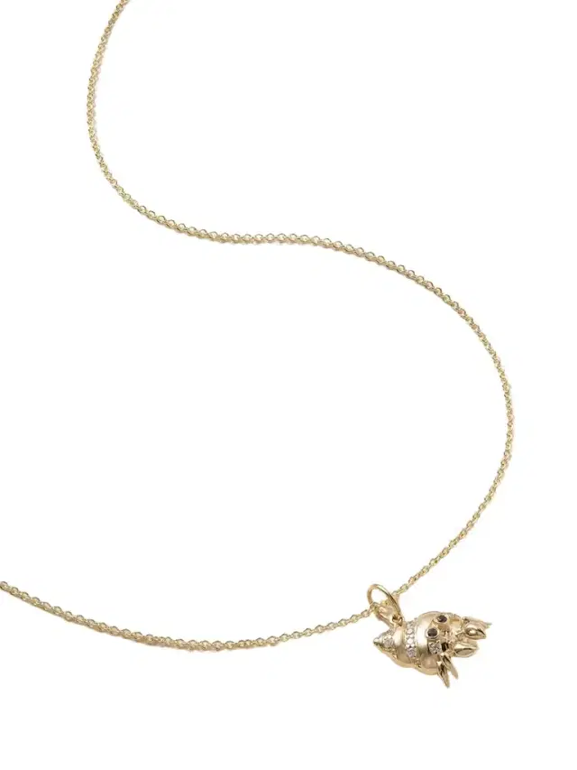Sydney Evan Hermit Crab 14-karat Gold Diamond Necklace