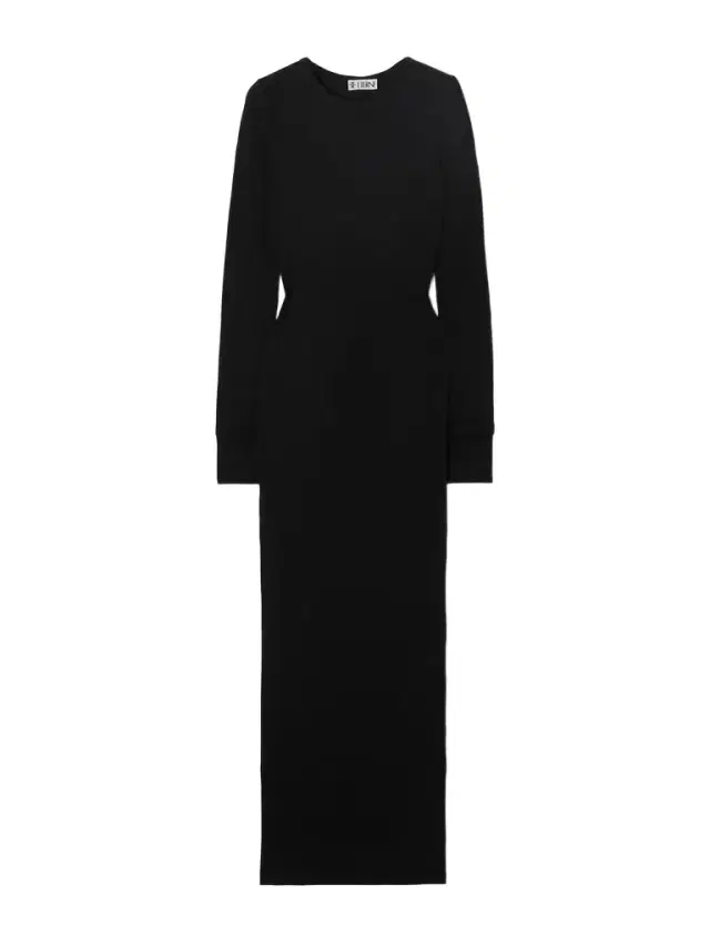 ÉTERNE Ribbed Stretch-jersey Maxi Dress