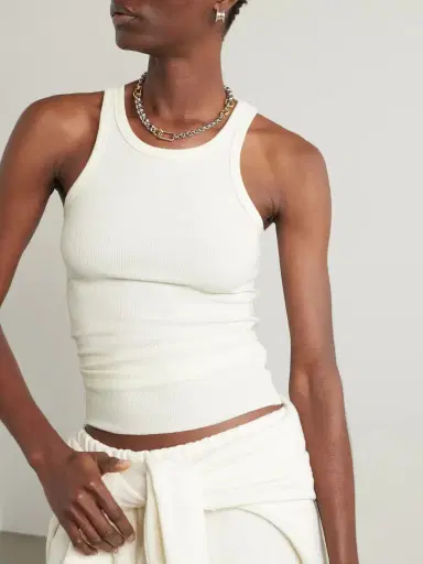 ÉTERNE Ribbed Stretch-jersey Tank | Thumbnail 3 ÉTERNE Ribbed Stretch-jersey Tank | Thumbnail 3