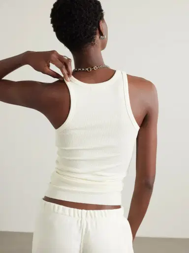 ÉTERNE Ribbed Stretch-jersey Tank | Thumbnail 4 ÉTERNE Ribbed Stretch-jersey Tank | Thumbnail 4