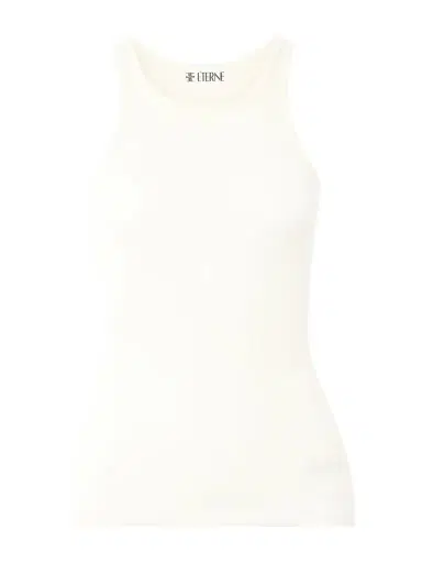 ÉTERNE Ribbed Stretch-jersey Tank | Thumbnail 1 ÉTERNE Ribbed Stretch-jersey Tank | Thumbnail 1
