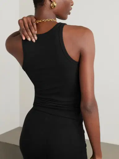 ÉTERNE Ribbed Stretch-jersey Tank | Thumbnail 4 ÉTERNE Ribbed Stretch-jersey Tank | Thumbnail 4