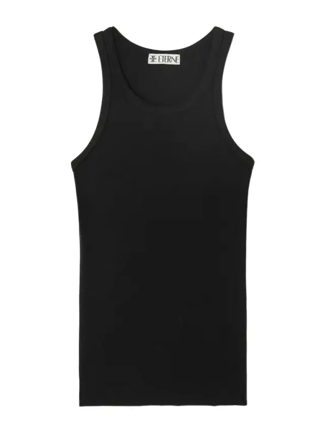 Ribbed Stretch-jersey Tank