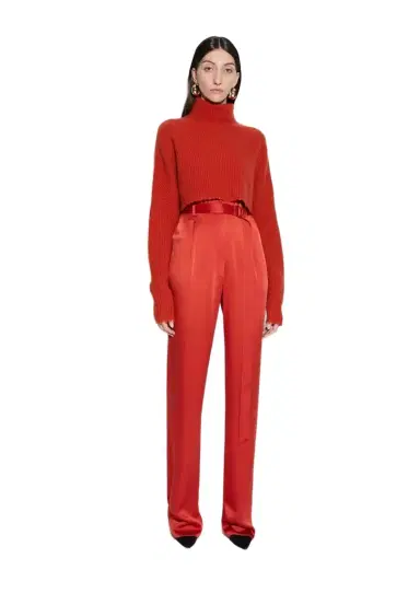 LAPOINTE Airy Cashmere Cropped Turtleneck | Thumbnail 1