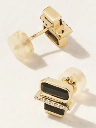 Melissa Joy Manning Cityscape 14-karat Recycled Gold, Spinel And Diamond Earrings | Thumbnail 3