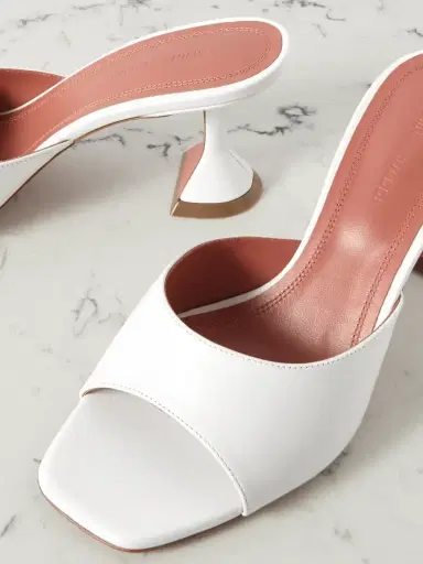 Amina Muaddi Lupita Textured-leather Pumps | Thumbnail 4