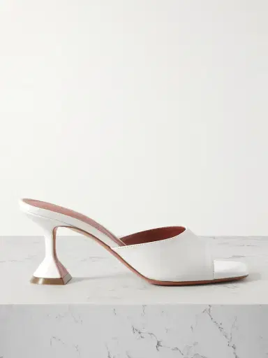 Amina Muaddi Lupita Textured-leather Pumps | Thumbnail 1