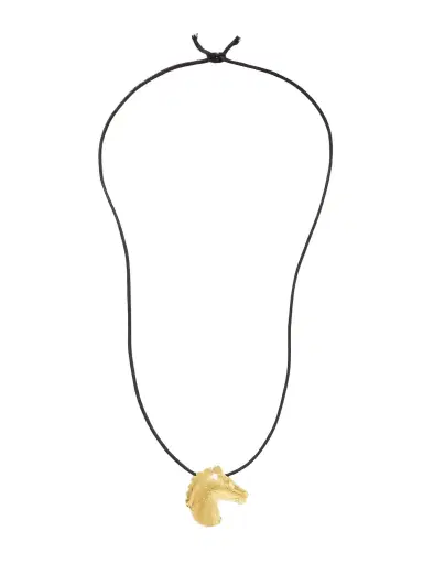 YSSO Aethon Gold-plated And Cord Necklace | Thumbnail 1