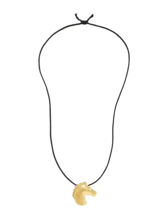 YSSO Aethon Gold-plated And Cord Necklace