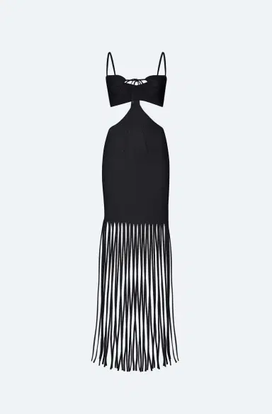 LAPOINTE Matte Viscose Cut Out Dress | Thumbnail 4