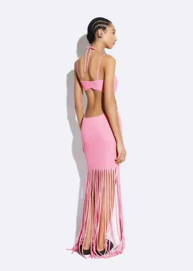 LAPOINTE Matte Viscose Cut Out Dress | Thumbnail 2
