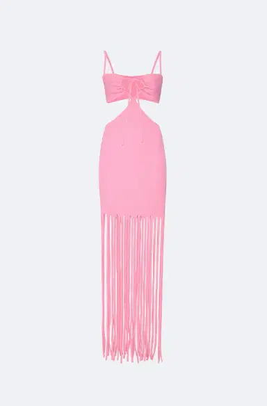 LAPOINTE Matte Viscose Cut Out Dress | Thumbnail 4