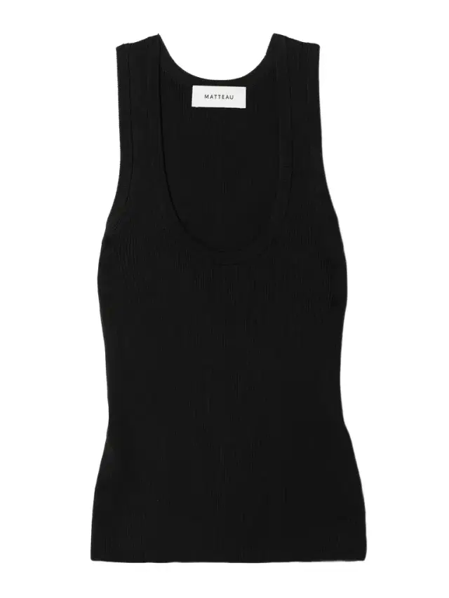 Ribbed-knit Tank