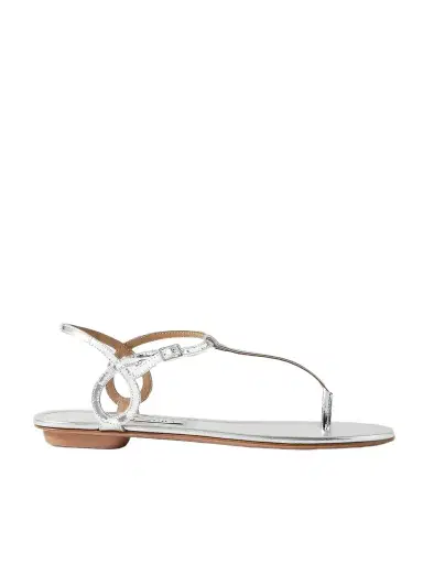Aquazzura Almost Bare Metallic Leather Sandals | Thumbnail 1 Aquazzura Almost Bare Metallic Leather Sandals | Thumbnail 1