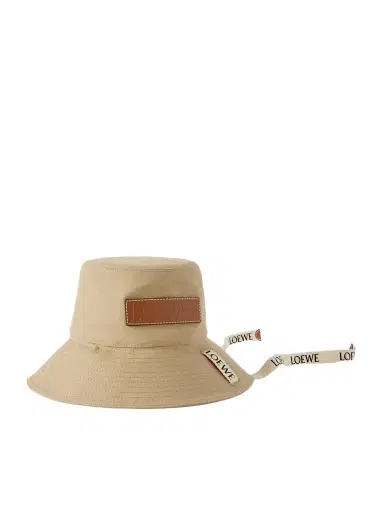 Loewe + Paula's Ibiza Appliquéd Cotton-canvas Bucket Hat | Thumbnail 1 Loewe + Paula's Ibiza Appliquéd Cotton-canvas Bucket Hat | Thumbnail 1