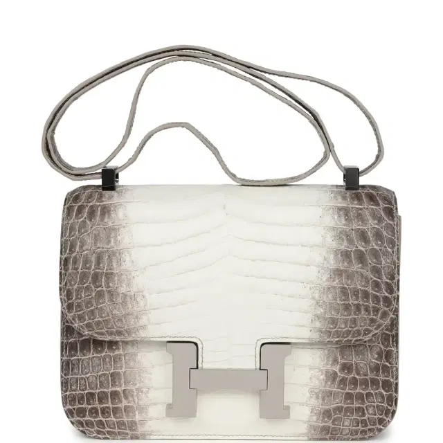 hermes Hermes Constance 1-24 Himalaya Matte Niloticus Crocodile Palladium Hardware