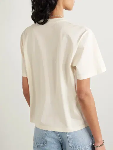 Moncler Embroidered Cotton-jersey T-shirt | Thumbnail 3
