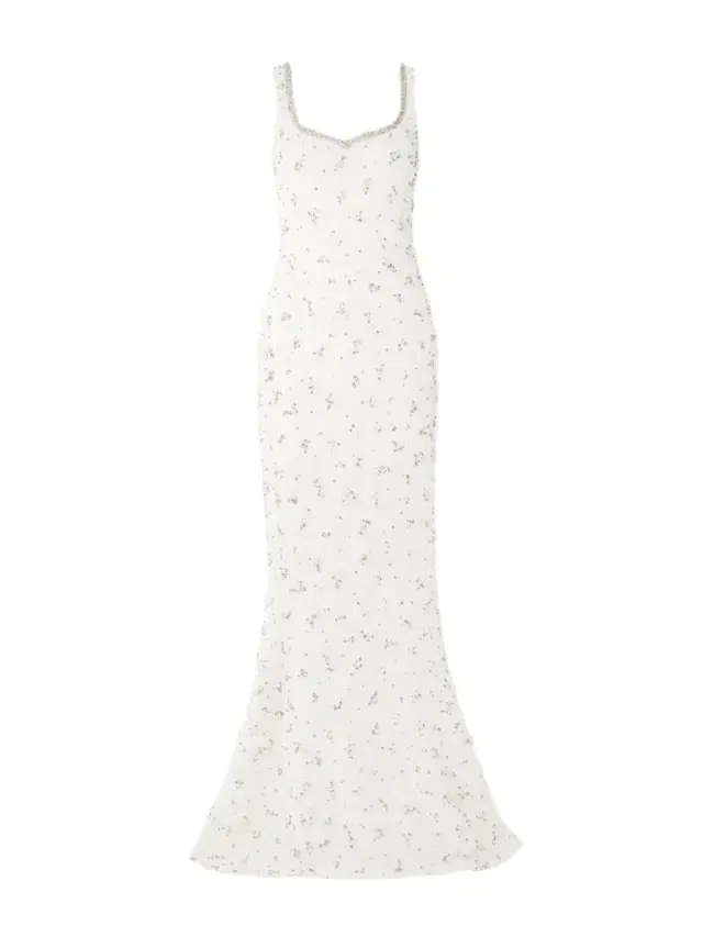 Embellished Stretch-tulle Gown